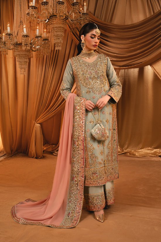Embroidered 4PC Chiffon Haseens Suit Sahar KKP8440