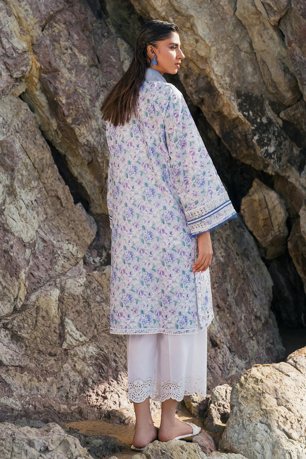 Baroque 3Pc Embroidered Lawn Suit UF-4122 gulbuy.com