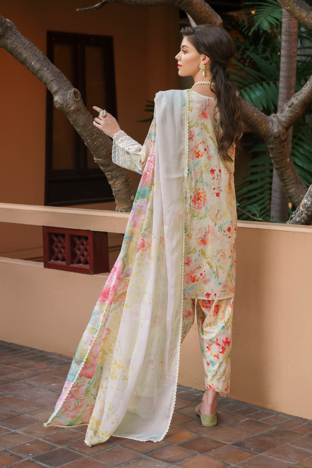 3 PIECE IZNIK PRINTED LAWN SUIT (UE-239) gulbuy.com