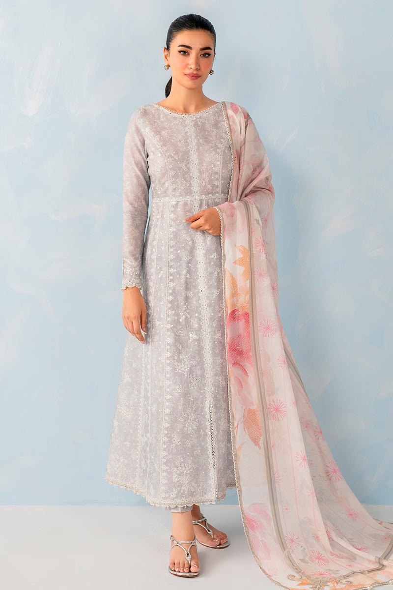 JAZMIN 3 PIECE EMBROIDERED LAWN SUIT (USE-9071)