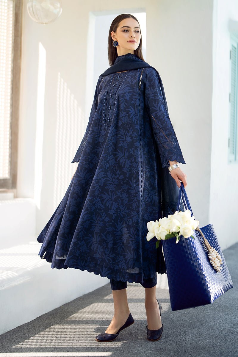 BAROQUE 3PC EMBROIDERED PRINTED LAWN SUIT (BQU-UF-D544)