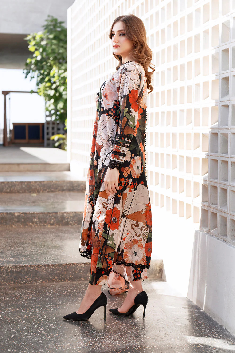 Baroque 3Pc Embroidered Lawn Suit UF-4065 gulbuy.com