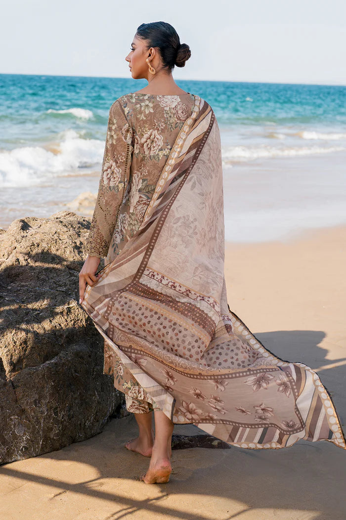 Baroque 3Pc Embroidered Lawn Suit UF-4125 gulbuy.com