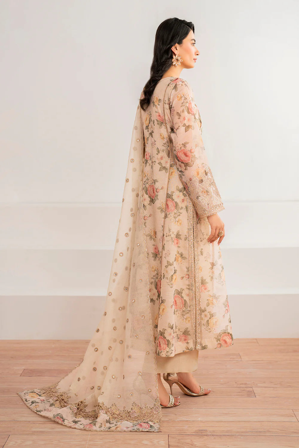 Baroque 3Pc Embroidered Cotton Suit UF-691 gulbuy.com