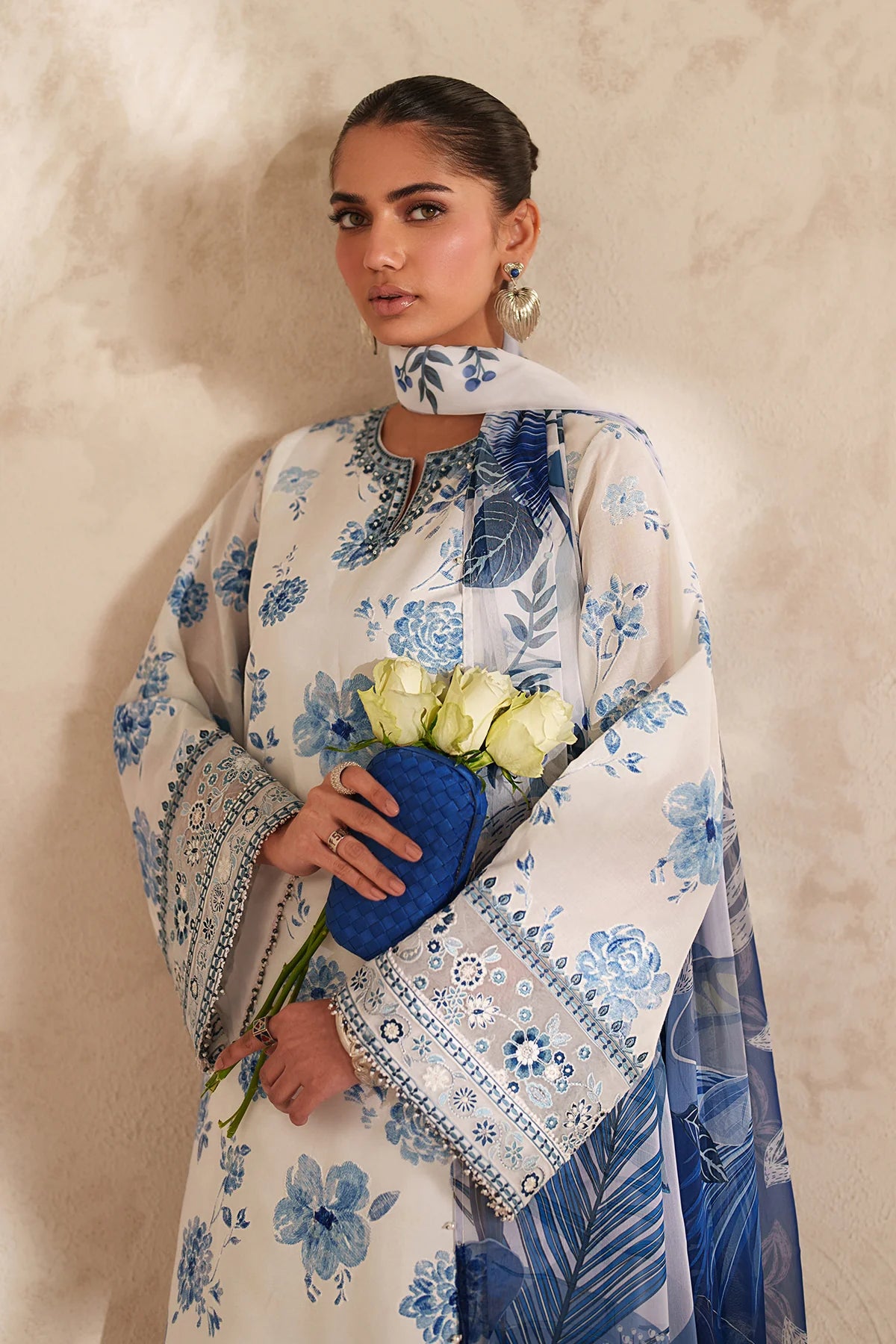 Baroque 3Pc Embroidered Lawn Suit UF-4413