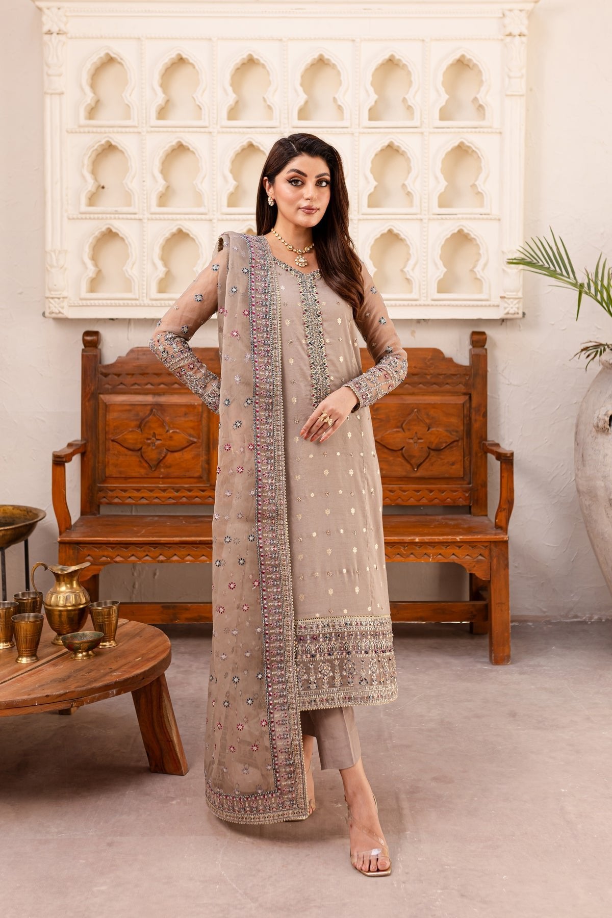Batik 3Pc Organza Formal Suit (Zargul-3Pc)