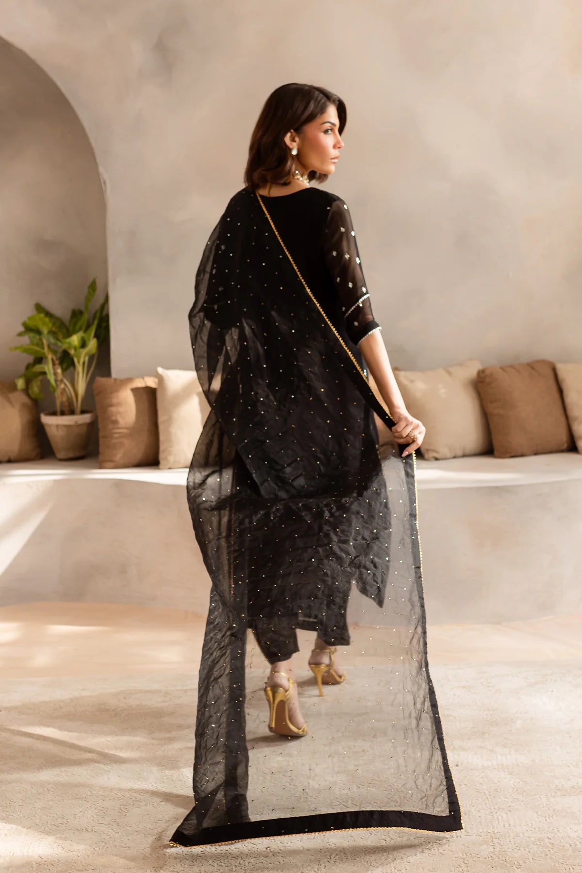 Vanya 3Pc Embroidered chiffon Suit KY-06 gulbuy.com