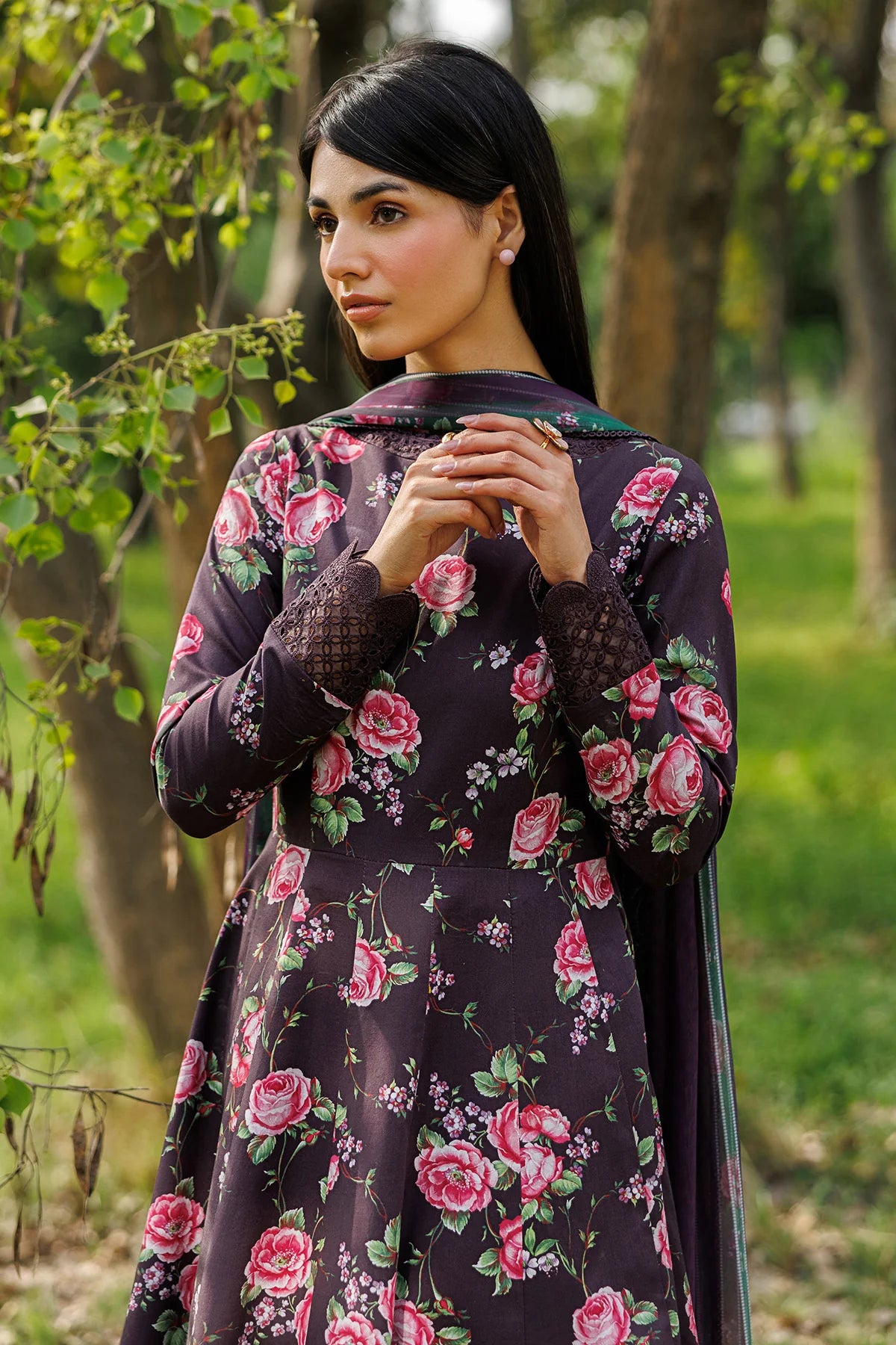 Jazmin 3Pc Printed Lawn Suit USE-9353