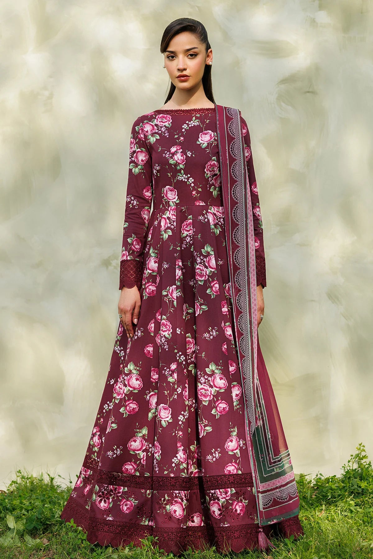 Jazmin 3Pc Printed Lawn Suit USE-9354