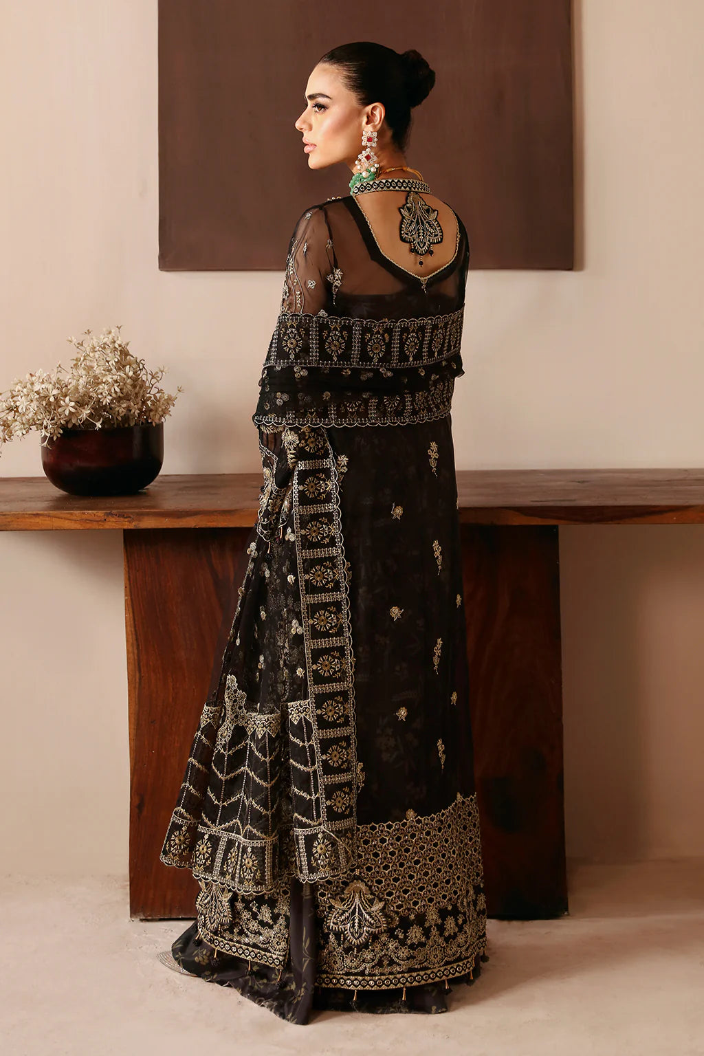 Ramsha 3Pc Embroidered Organza Suit E-203 gulbuy.com
