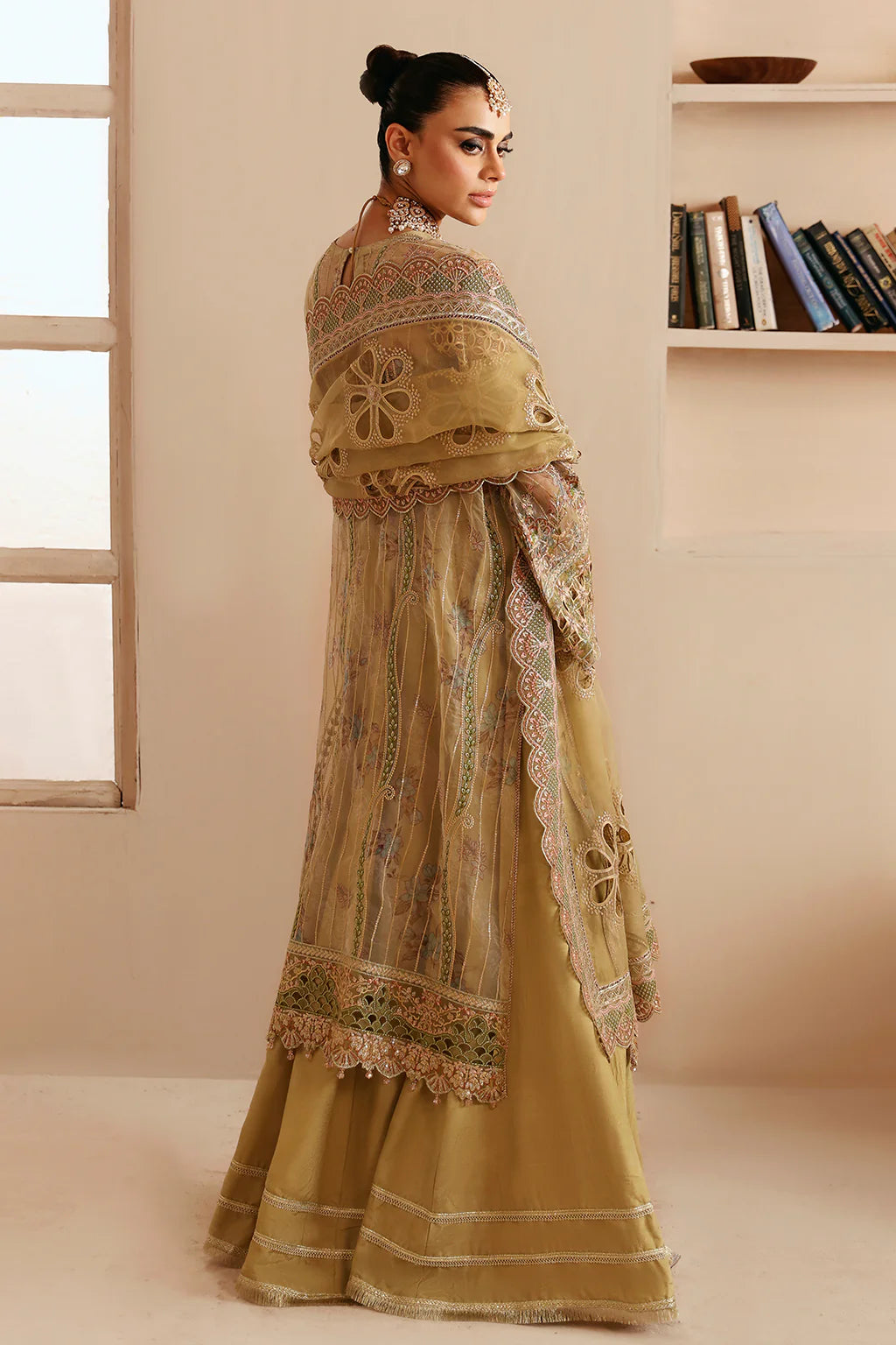 Ramsha 3Pc Embroidered Organza Suit E-205 gulbuy.com