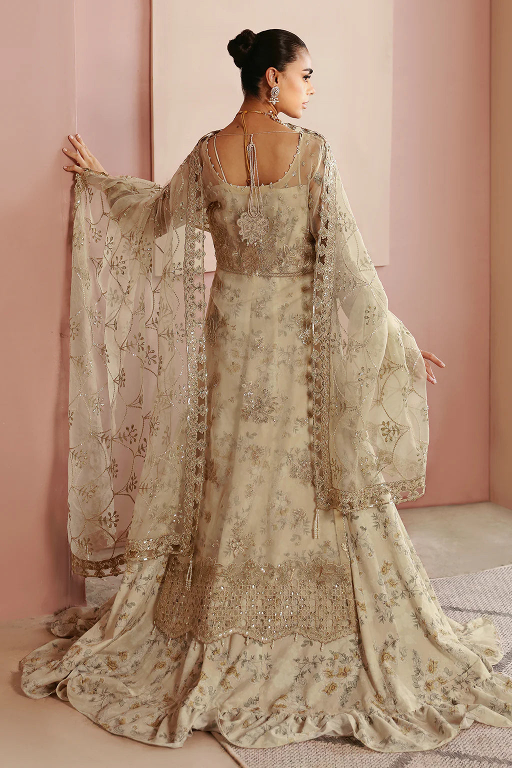 Ramsha 3Pc Embroidered Organza Suit E-202 gulbuy.com