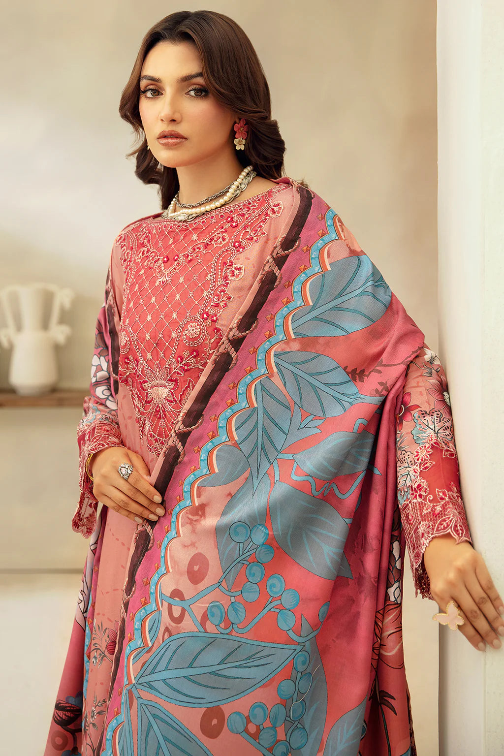 Ramsha 3Pc Digital printed Viscose Suit J-410 gulbuy.com