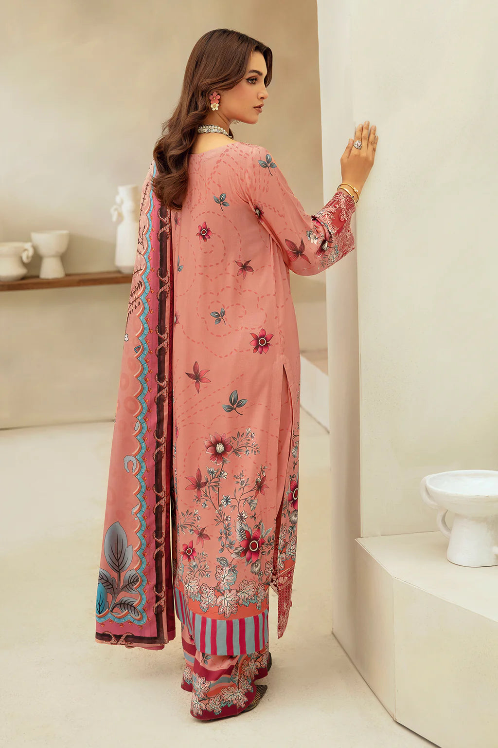 Ramsha 3Pc Digital printed Viscose Suit J-410 gulbuy.com