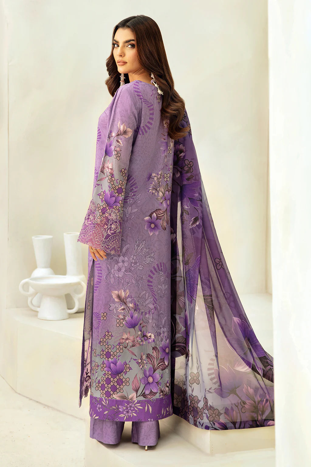 Ramsha 3Pc Digital printed Viscose Suit J-402 gulbuy.com