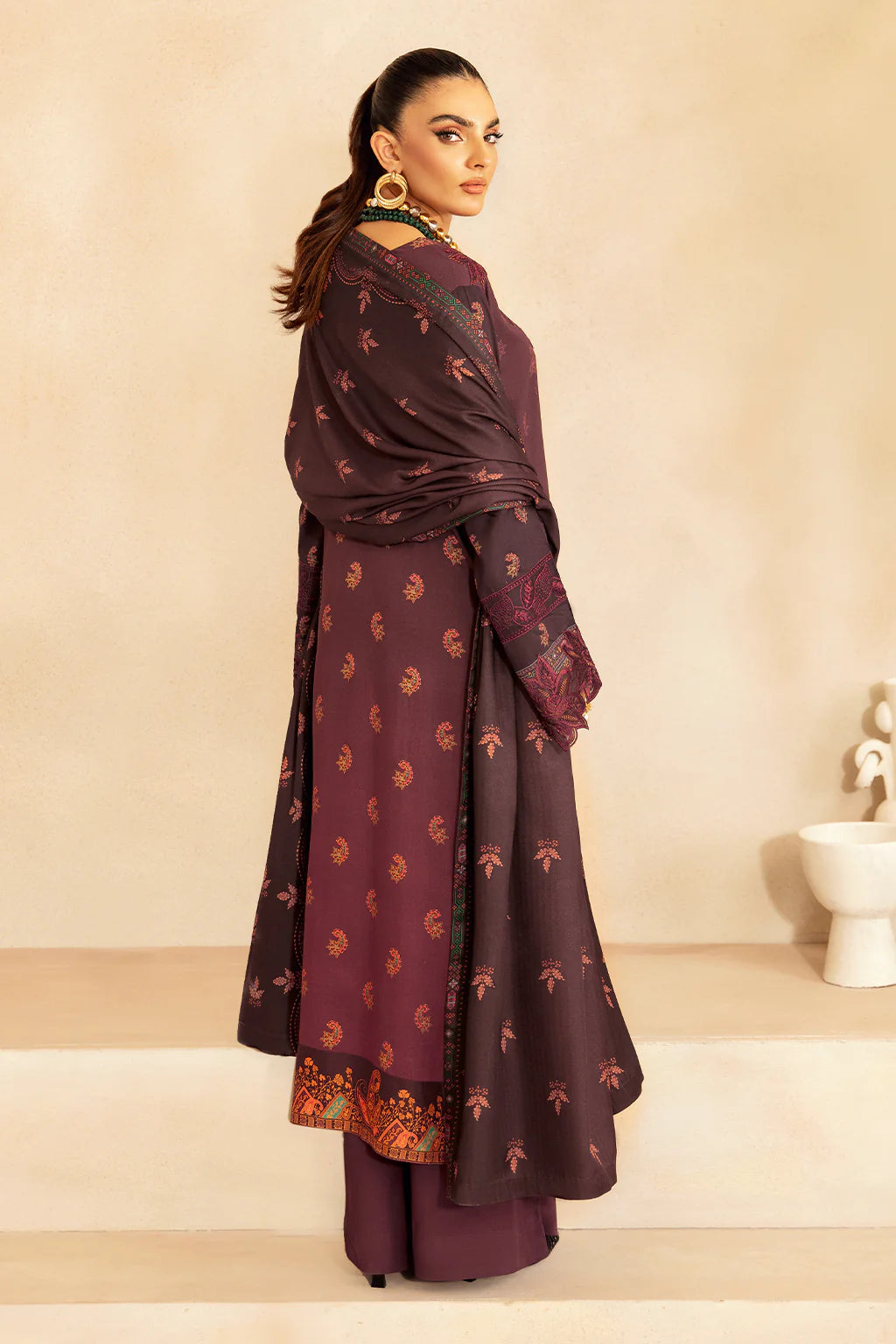 Ramsha 3Pc Digital printed Viscose Suit J-408 gulbuy.com