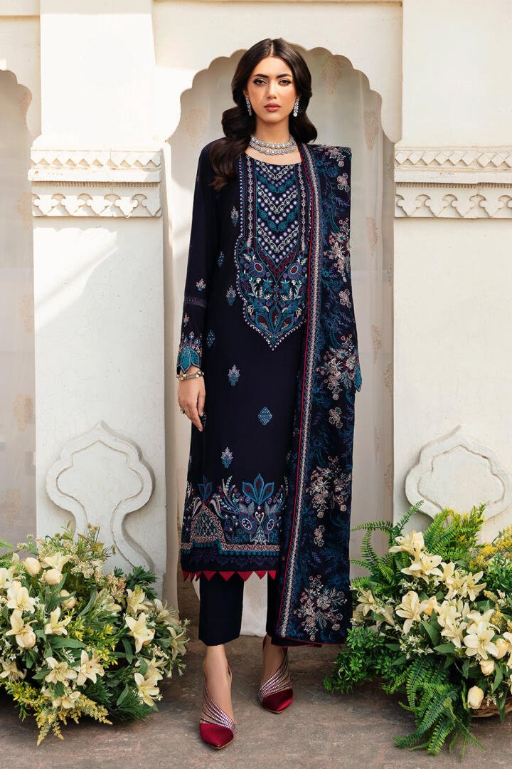Ramsha 3 Piece Embroidered Karandi Suit (R-1001)
