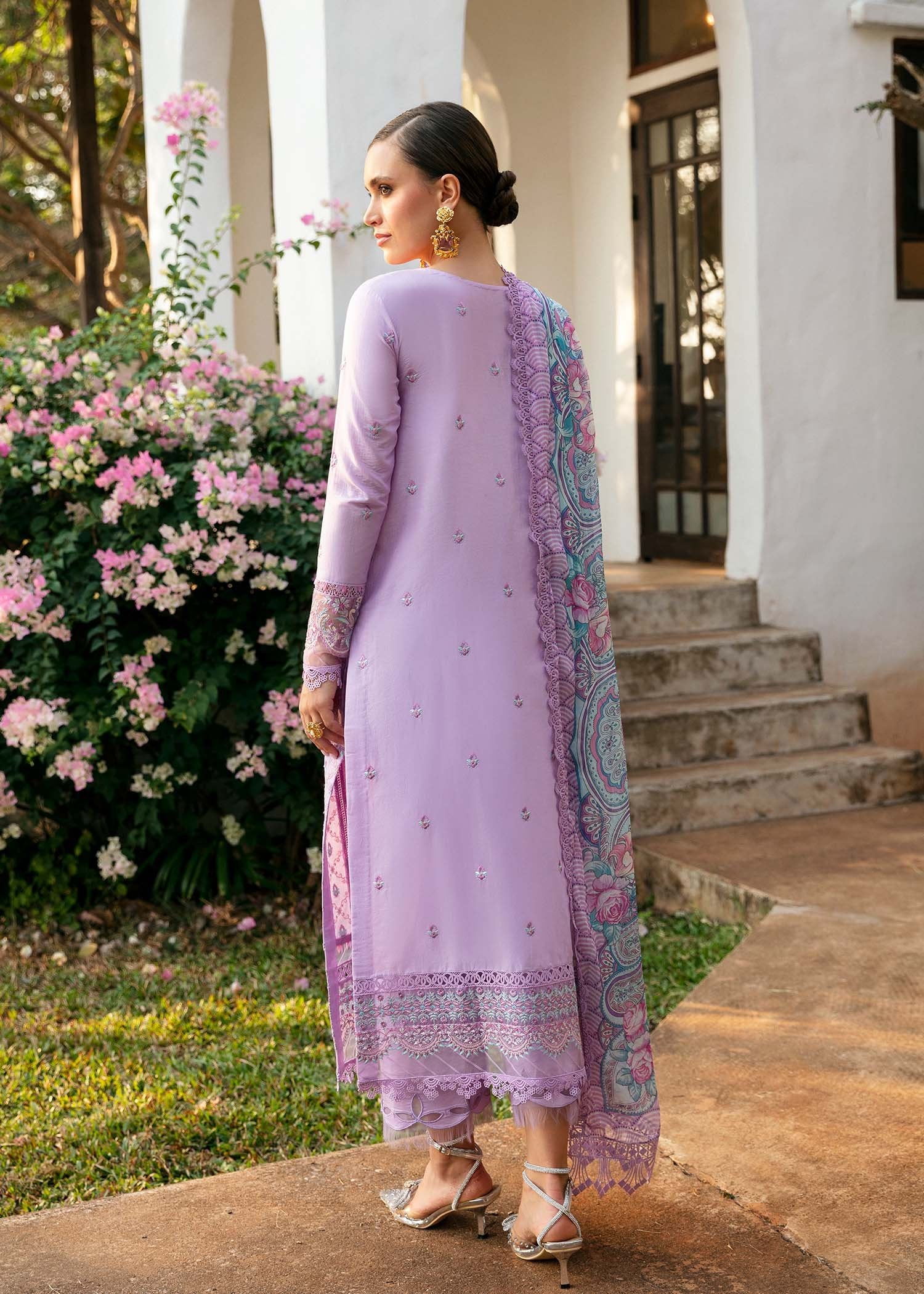 KANWAL MALIK 3PC EMBROIDERED LAWN SUIT (Siham) gulbuy.com