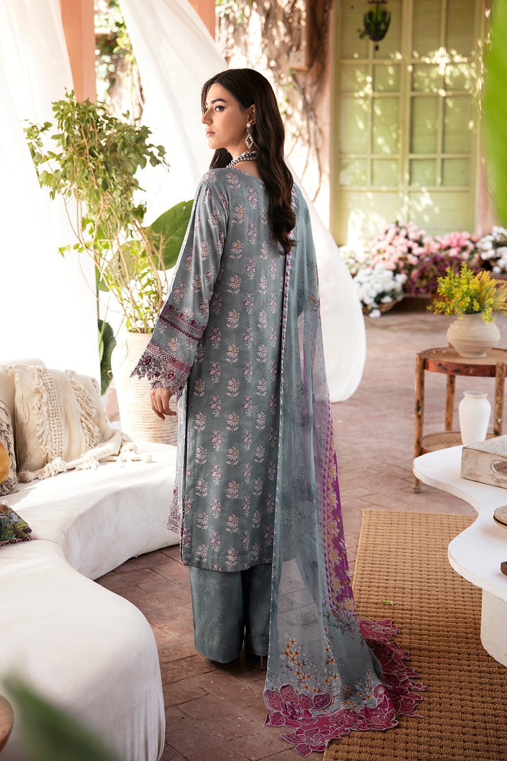 Ramsha 3 Piece Printed Viscose Suit (J-208)