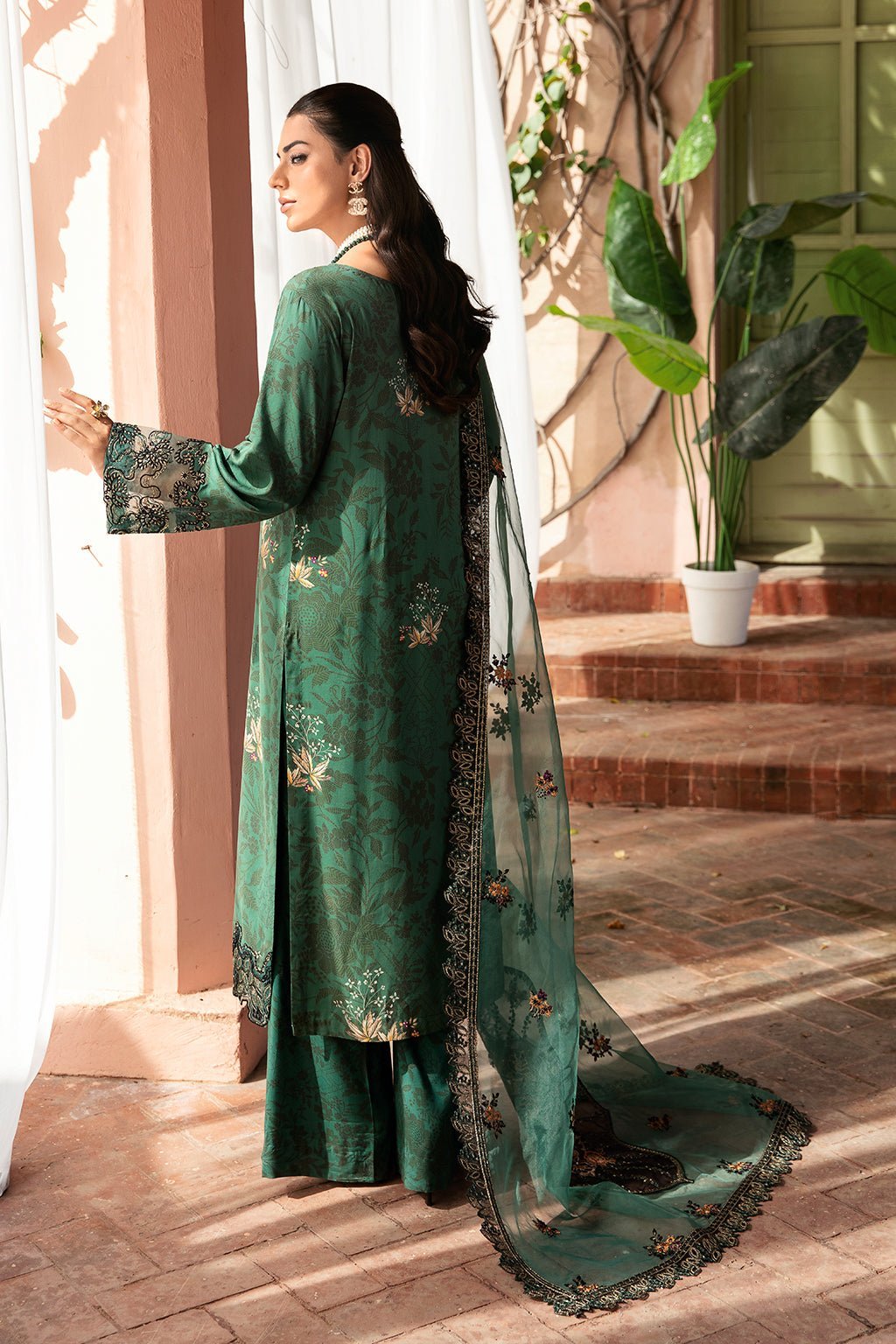 Ramsha 3 Piece Printed Viscose Suit (J-207) gulbuy.com