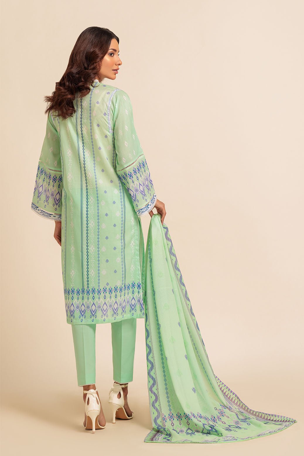 BONANZA SATRANGI 3PC PRINTED LAWN SUIT (1S24P3P042) gulbuy.com