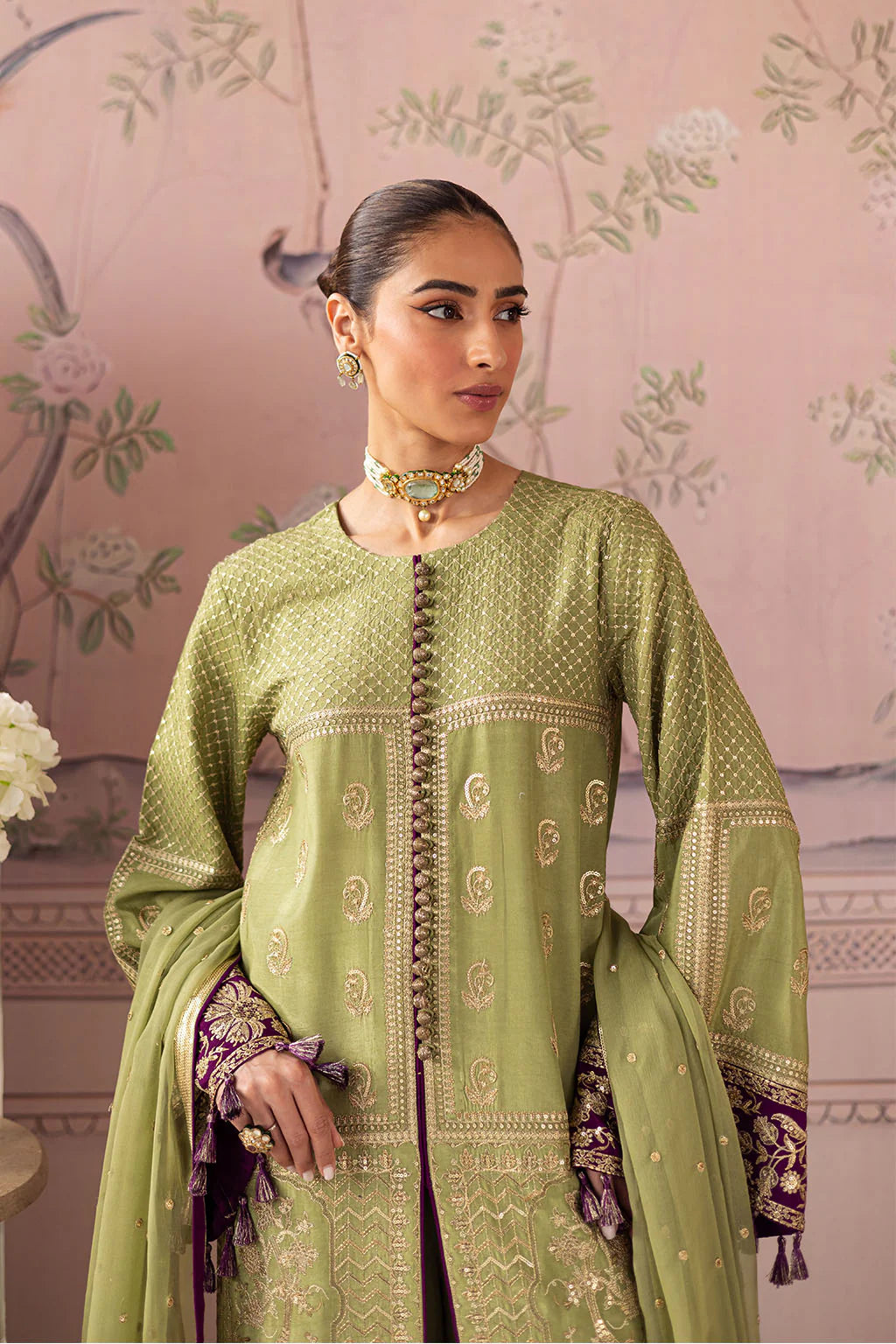 Vanya 3Pc Embroidered Silk Suit SN-05 gulbuy.com