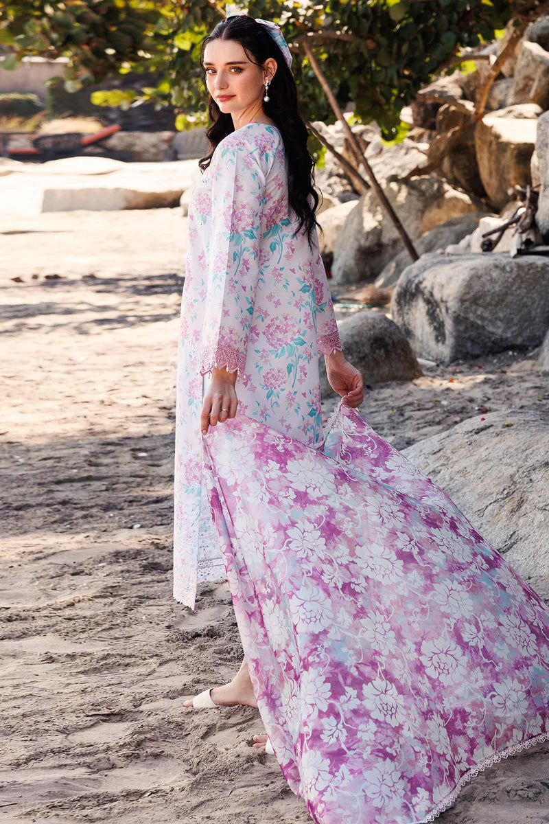 Farasha 3Pc Digital Printed Lawn Suit Blossom Mist gulbuy.com