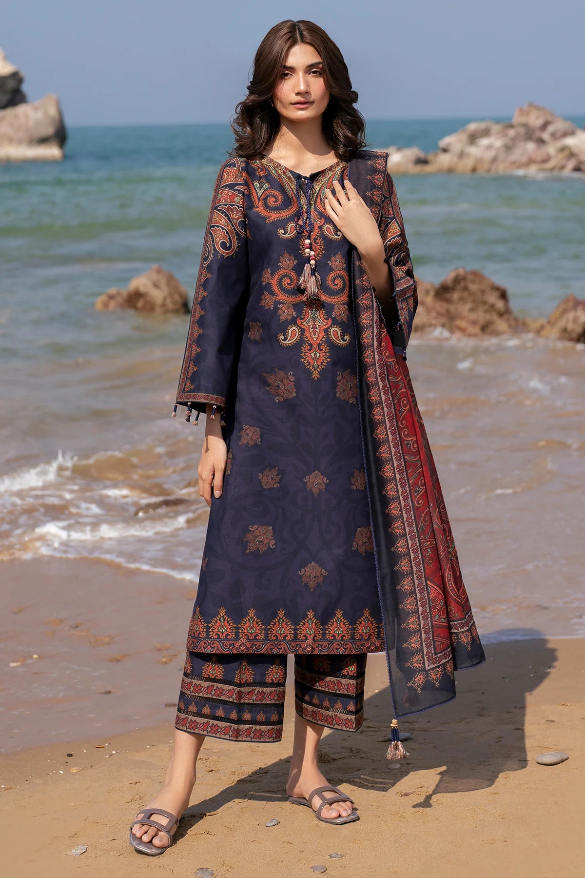 Jazmin 3Pc Printed Lawn Suit USE-9171