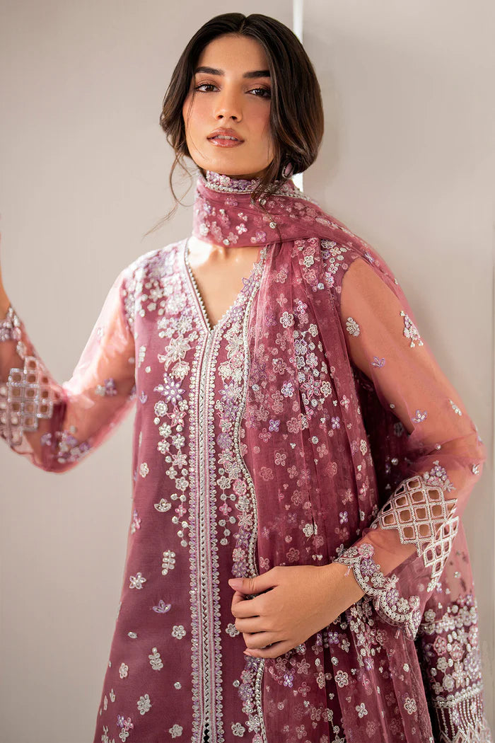 Farasha 3Pc Embroidered Net Suit Ariana gulbuy.com
