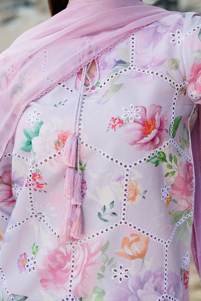 Farasha 3Pc Digital Printed Lawn Suit Rosy Glem gulbuy.com