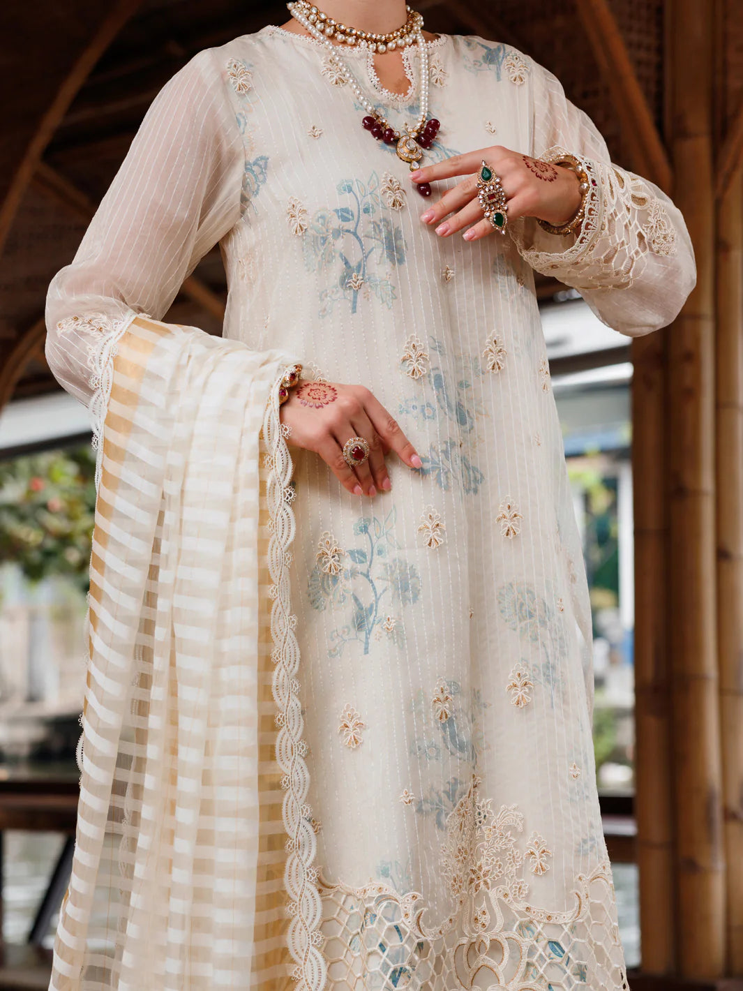 Almirah 3Pc Embroidery Organza Suit ALP-3PS-2029 gulbuy.com