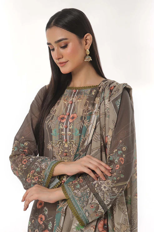 Jade 3Pc Printed Lawn Suit 25-RL-20441 A gulbuy.com