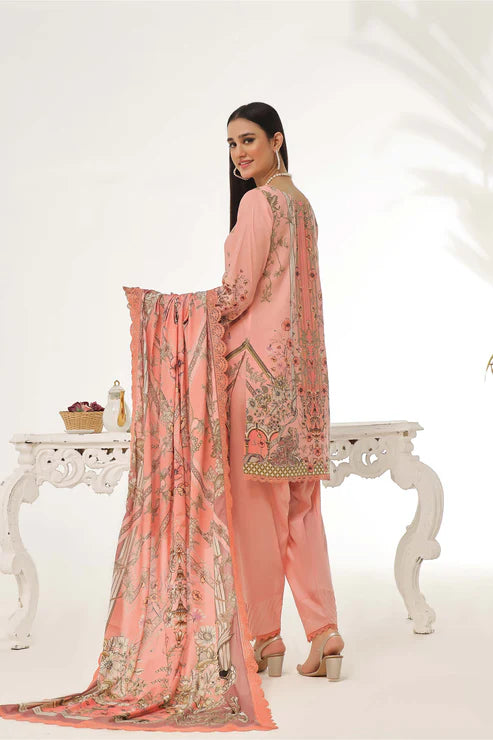 Jade 3Pc Printed Lawn Suit 25-RL-20441 B gulbuy.com