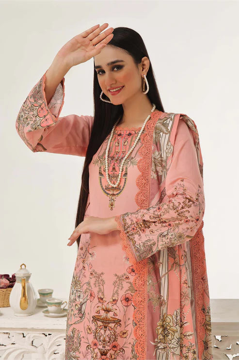 Jade 3Pc Printed Lawn Suit 25-RL-20441 B gulbuy.com