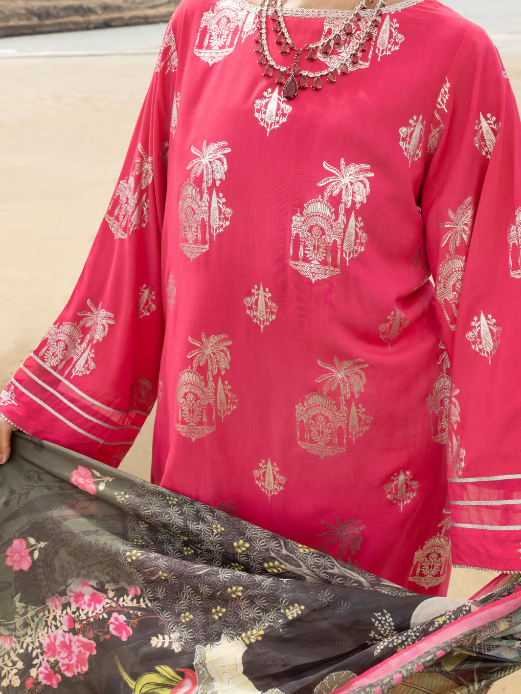 Almirah 3Pc Printed Silk Suit ALP-3PS-2044 gulbuy.com