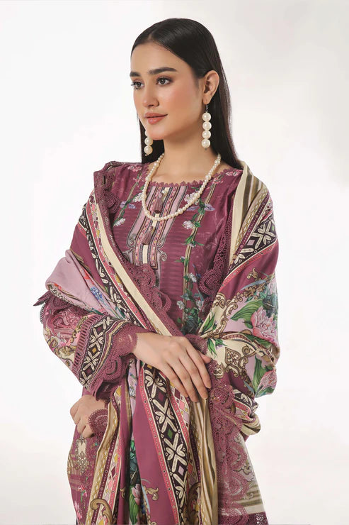 Jade 3Pc Printed Lawn Suit 25-RL-20465 B gulbuy.com