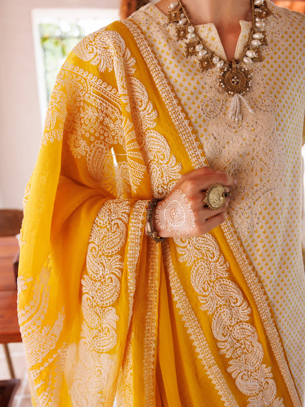 Almirah 3Pc Embroidery Dobby Suit ALP-3PS-2047 gulbuy.com