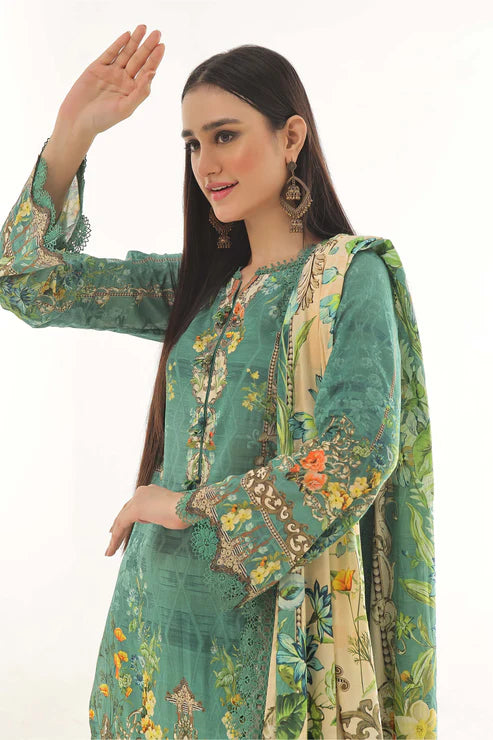 Jade 3Pc Printed Lawn Suit 25-RL-20484 A gulbuy.com