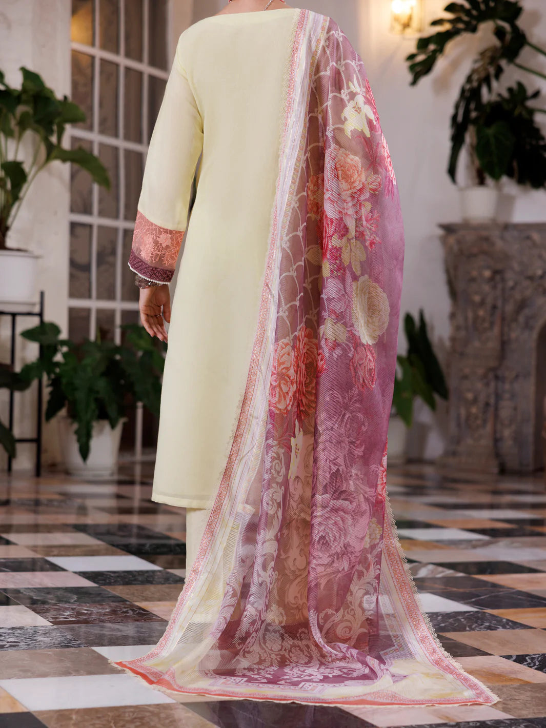 Almirah 3Pc Embroidery Paper Cotton Suit ALP-3PS-2055 gulbuy.com