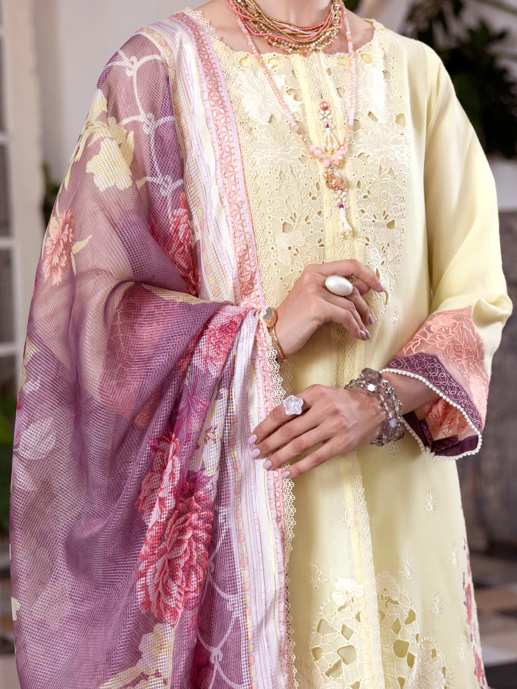 Almirah 3Pc Embroidery Paper Cotton Suit ALP-3PS-2055 gulbuy.com