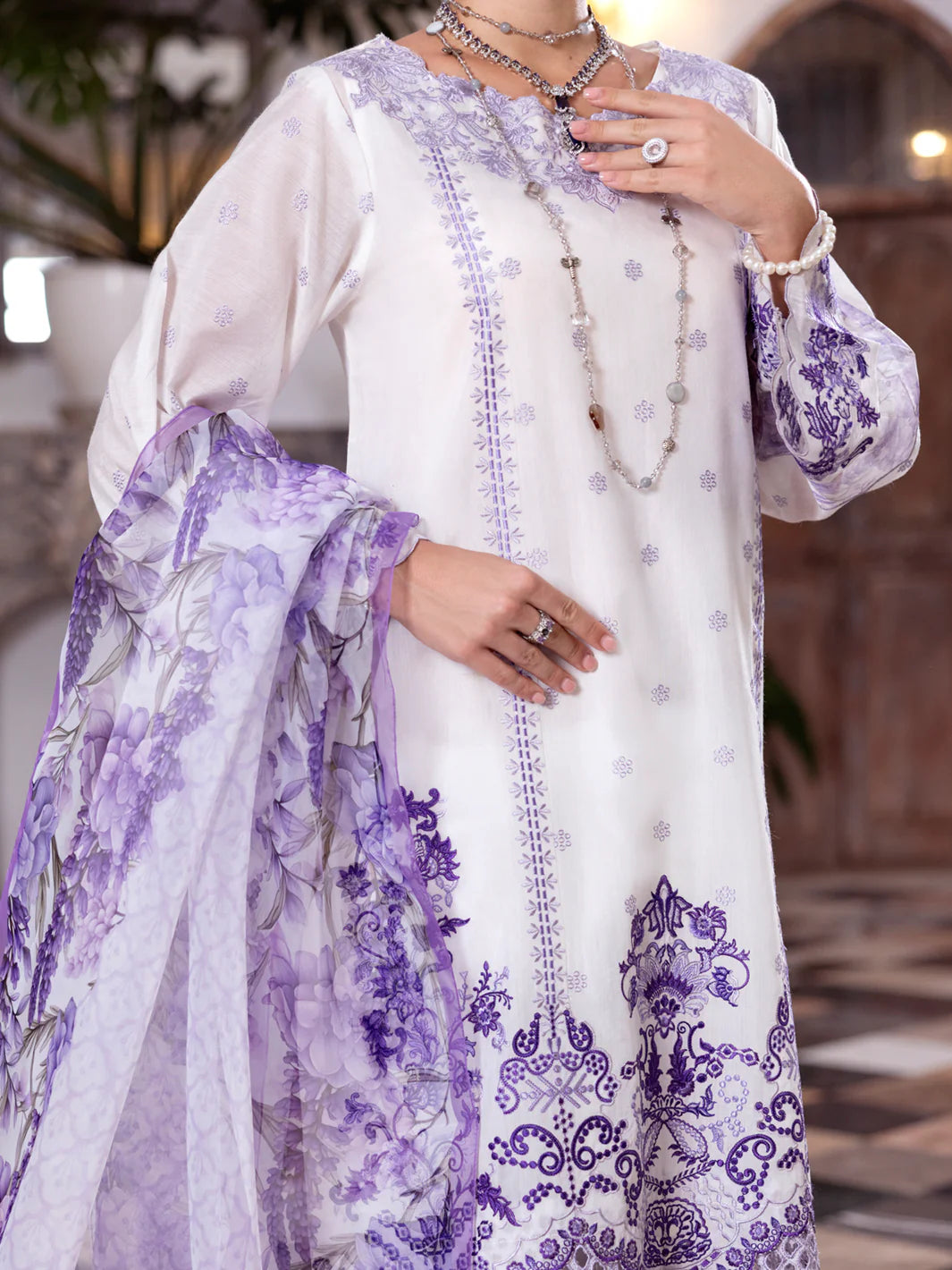 Almirah 3Pc Embroidery Paper Cotton Suit ALP-3PS-2056 gulbuy.com