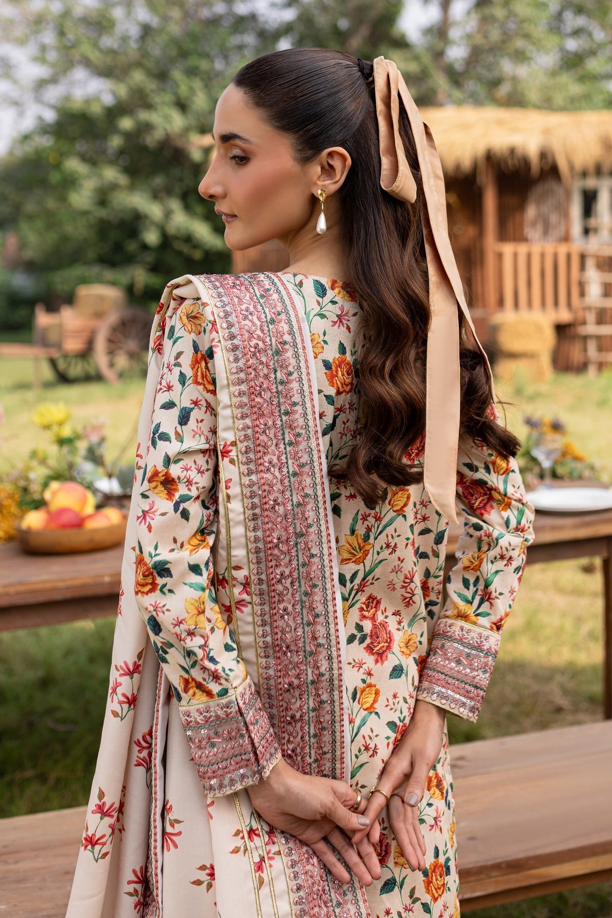 Batik 3Pc Printed Khaddar Dress Russel gulbuy.com