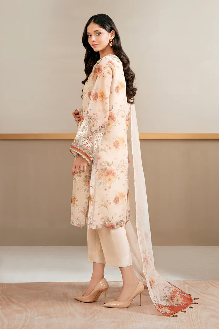 Baroque 3Pc Embroidered Cotton Suit SF-4034 gulbuy.com