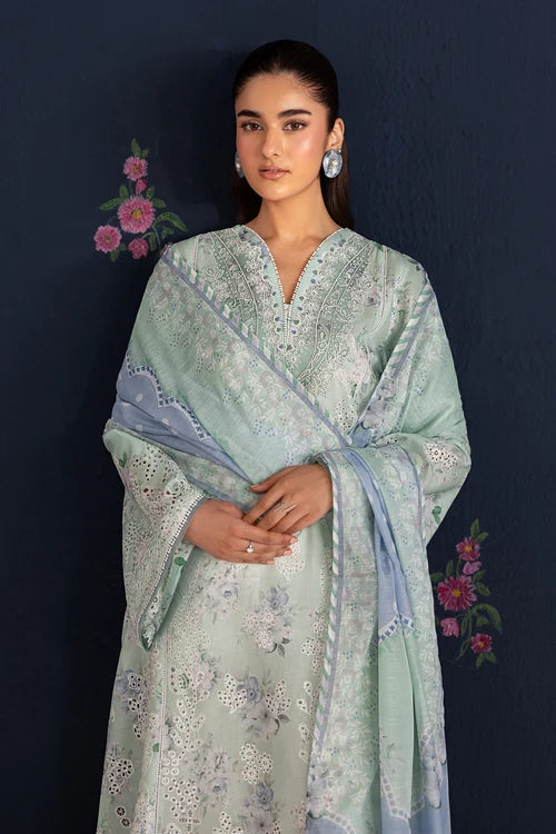 Baroque 3Pc Embroidered Lawn Suit UF-4469