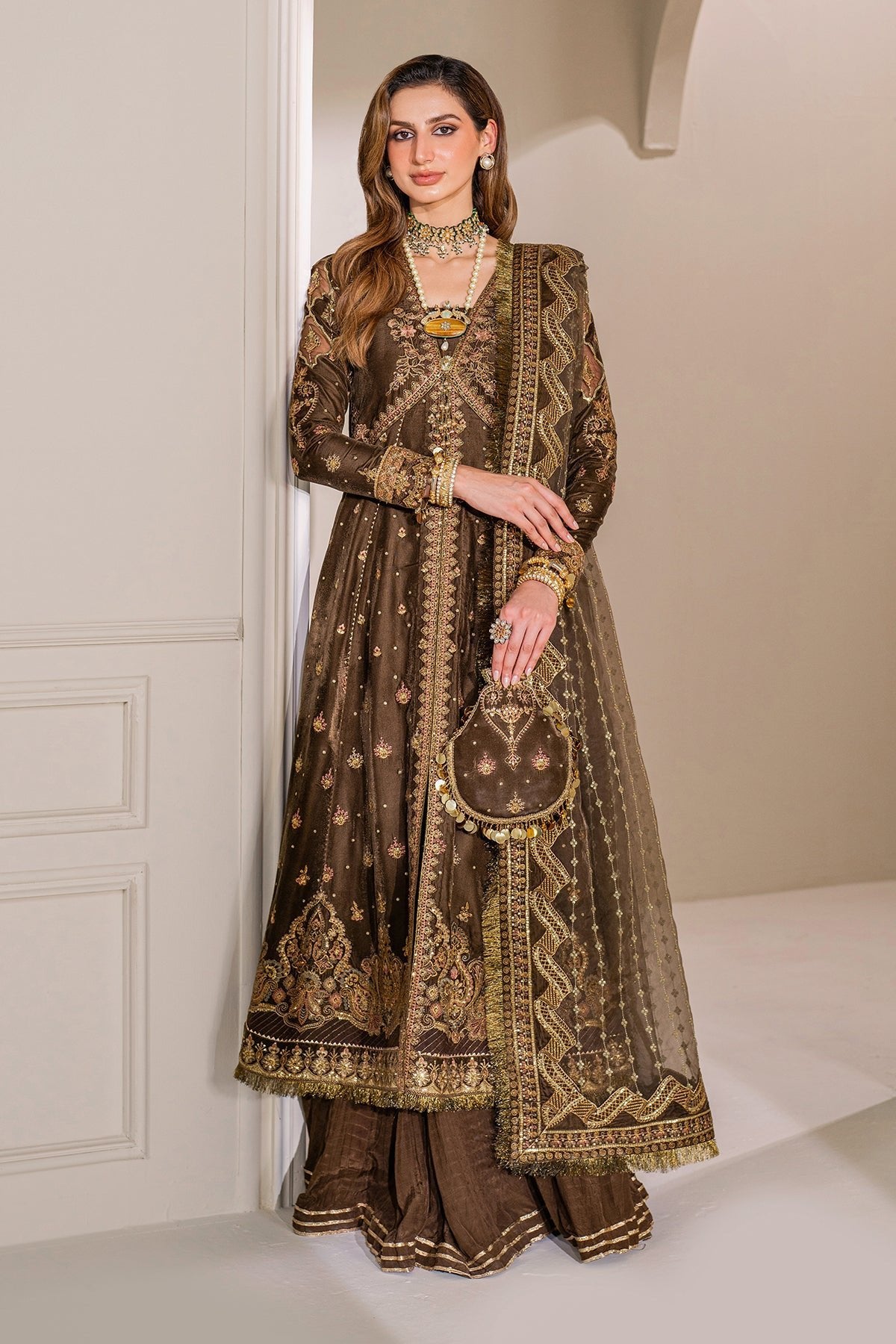 BAROQUE 3PC EMBROIDERED VELVET UF-749