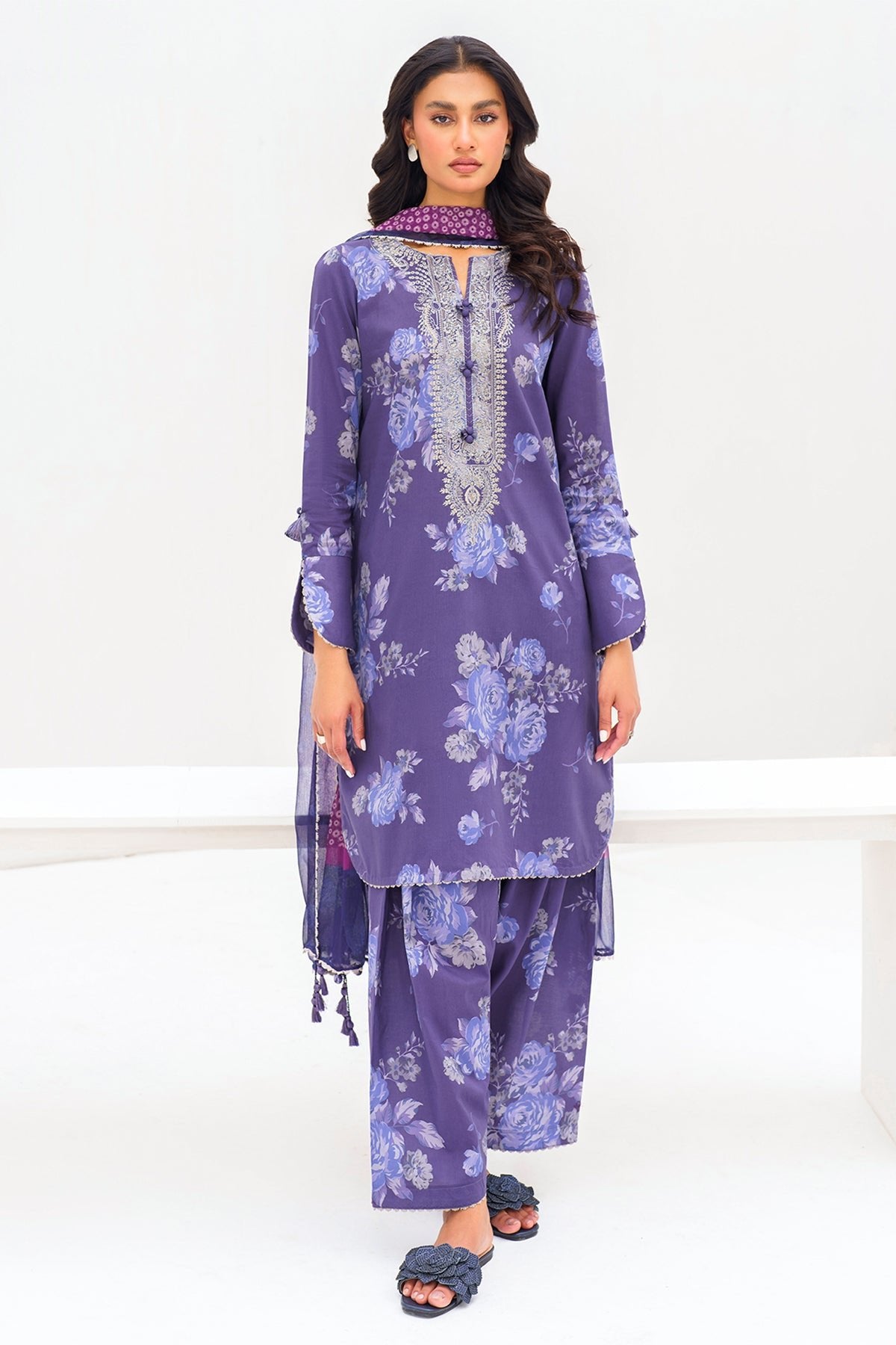 JAZMIN 3 PIECE EMBROIDERED LAWN SUIT (RTW-1110)