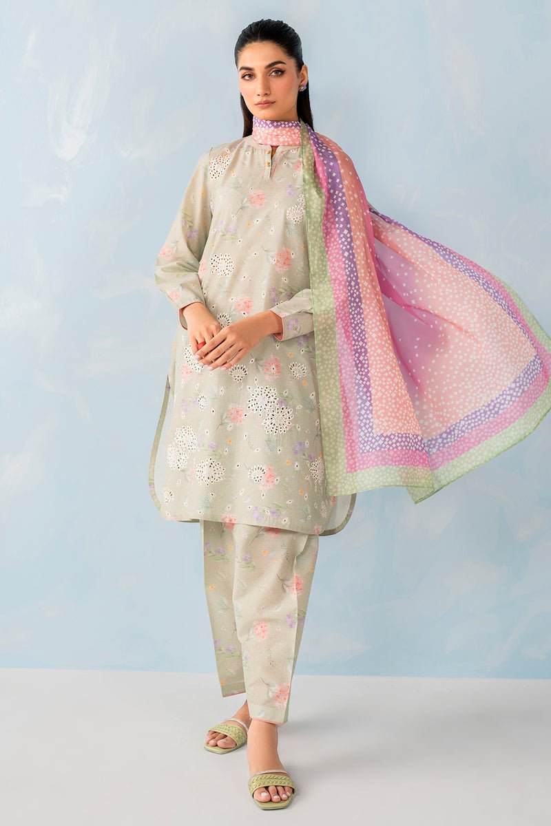 JAZMIN 3 PIECE EMBROIDERED LAWN SUIT (USE-9067)