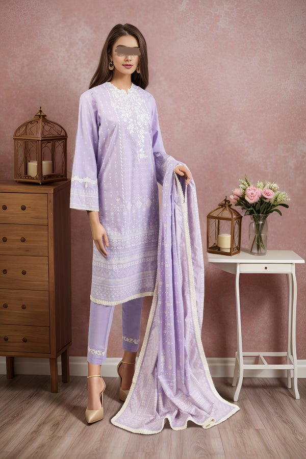 SAYA 3 PIECE PRINTED LAWN SUIT (FATALE-U01-2229-30C)