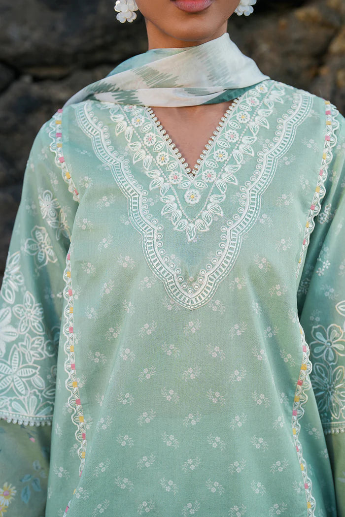Baroque 3Pc Embroidered Lawn Suit UF-4131 gulbuy.com