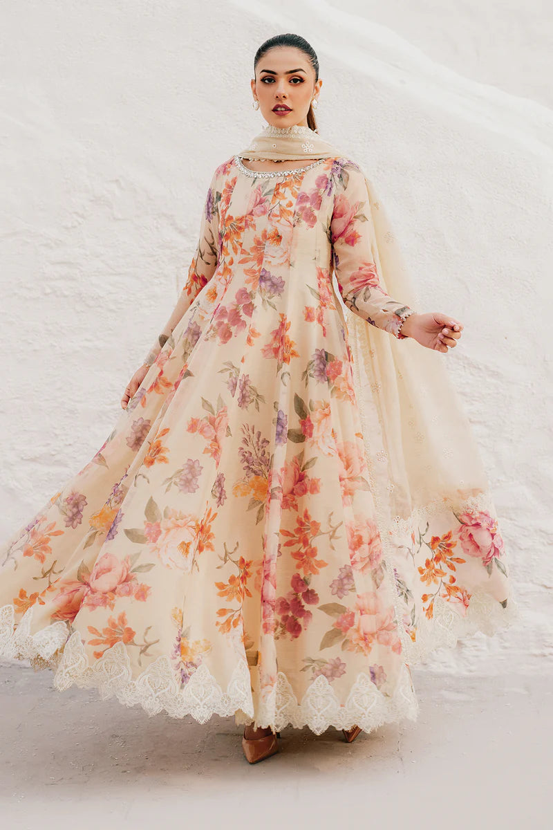 Baroque 3Pc Embroidered Chiffon Suit PR-1091 gulbuy.com